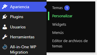 Ajuste WordPress para añadir o cambiar el favicon del sitio